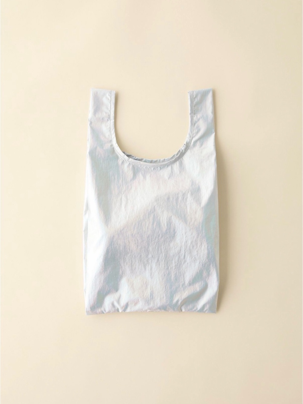 BAGGU Metallic Baby Baggu Reusable
Tote Bag in Color Moonstone - NWT